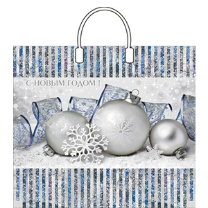 Пакет 38*35 [90мкм] [Лед] [пластик/ручка] [НГ] [10/100]*