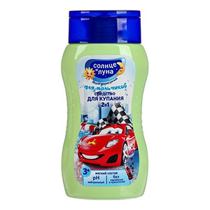 Средство д/купания [Солнце и Луна Яркие моменты] [2в1] [для мальчиков] [200мл] [07141] [7881] [/12]*