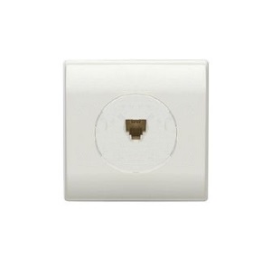 Розетка телефонная [Румба] [в сборе] [красный] [РТ4-РКр] [/10]*