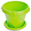 Кашпо Флориана [5.4л] [с поддоном] [салатовый] [С387сал] [/8]*