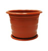 Горшок Люкс [10,0л] [с поддоном] [d 190] [крас.коричневый] [C] [/10]