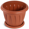 Горшок Фелиция [D105] [0.4л] [С101Т] [с поддоном] [терракотовый] [/57]*